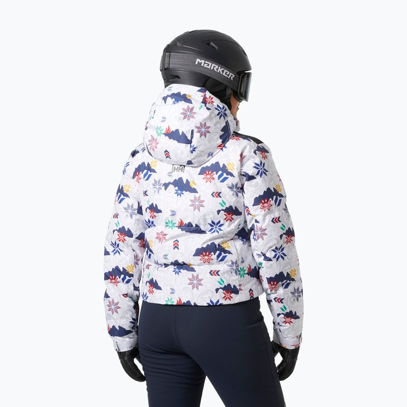 Women's ski jacket Helly Hansen Kvitfjell Race Short Puffy white crescendo 2