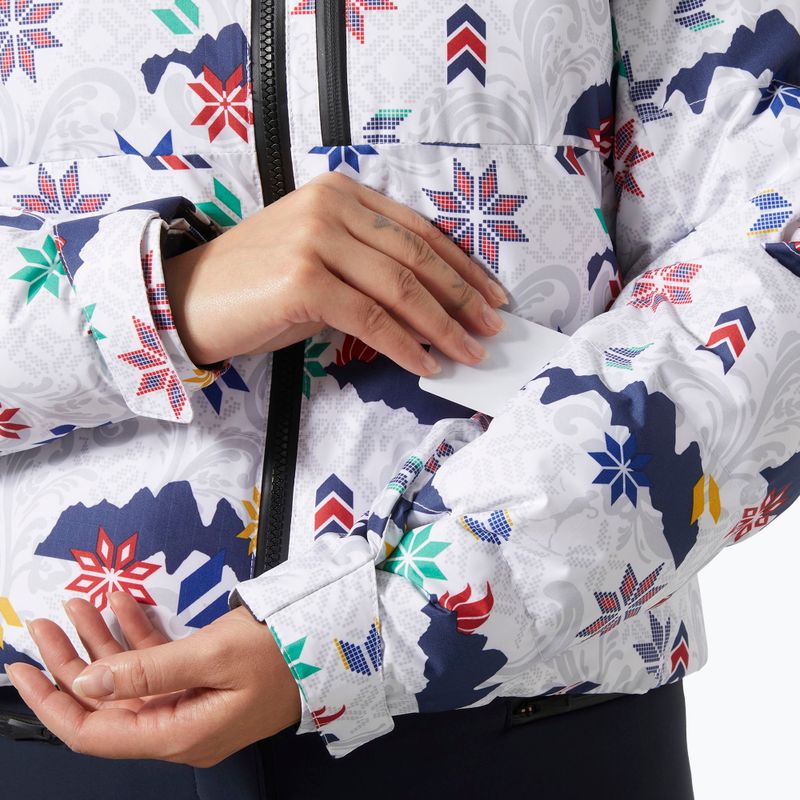 Women's ski jacket Helly Hansen Kvitfjell Race Short Puffy white crescendo 5