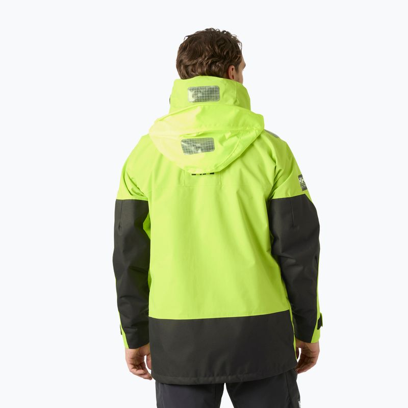 Men's sailing jacket Helly Hansen Skagen Offshore luminous green 2