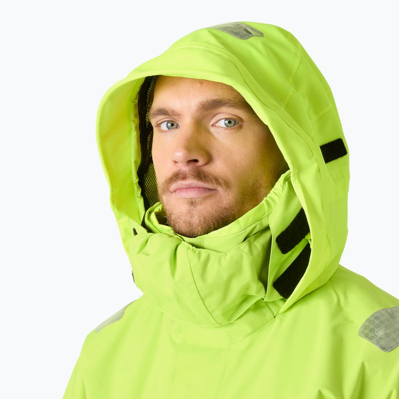 Men's sailing jacket Helly Hansen Skagen Offshore luminous green 3