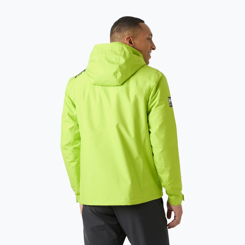 Men's sailing jacket Helly Hansen Crew Hooded Midlayer 2 luminous green 2