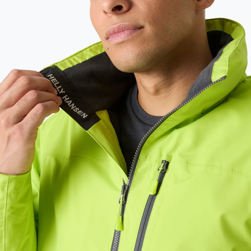 Men's sailing jacket Helly Hansen Crew Hooded Midlayer 2 luminous green 5