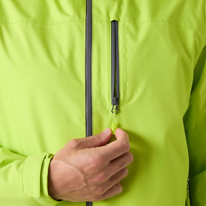 Men's sailing jacket Helly Hansen Crew Hooded Midlayer 2 luminous green 7