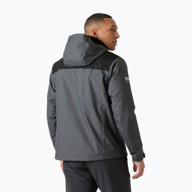 Men's sailing jacket Helly Hansen Crew Hooded Midlayer 2 thunder grey 2