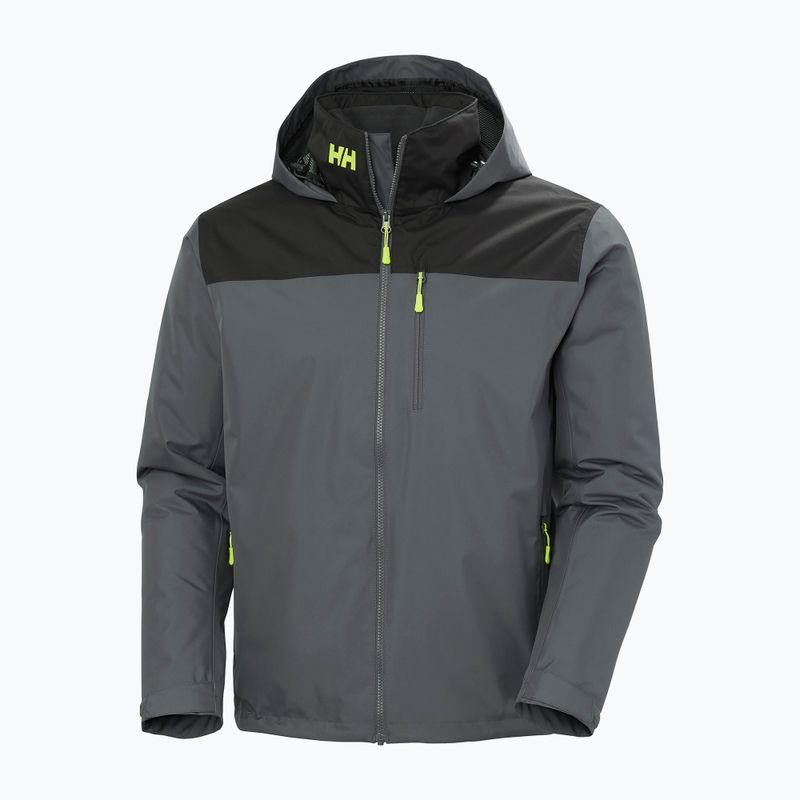 Men's sailing jacket Helly Hansen Crew Hooded Midlayer 2 thunder grey 9