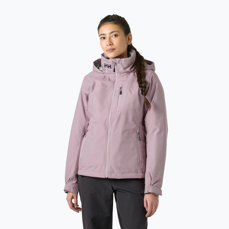 Women's sailing jacket Helly Hansen Crew Hooded Pile purple clay