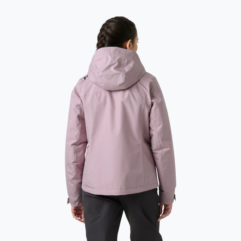 Women's sailing jacket Helly Hansen Crew Hooded Pile purple clay 2
