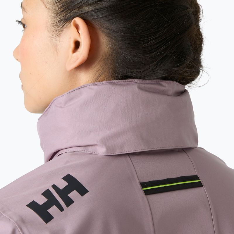 Women's sailing jacket Helly Hansen Crew Hooded Pile purple clay 4