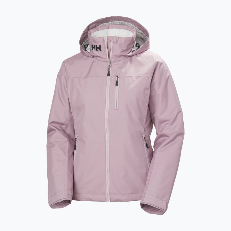 Women's sailing jacket Helly Hansen Crew Hooded Pile purple clay 8