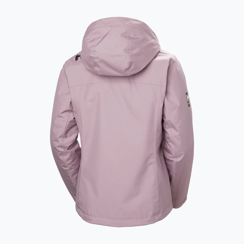 Women's sailing jacket Helly Hansen Crew Hooded Pile purple clay 9