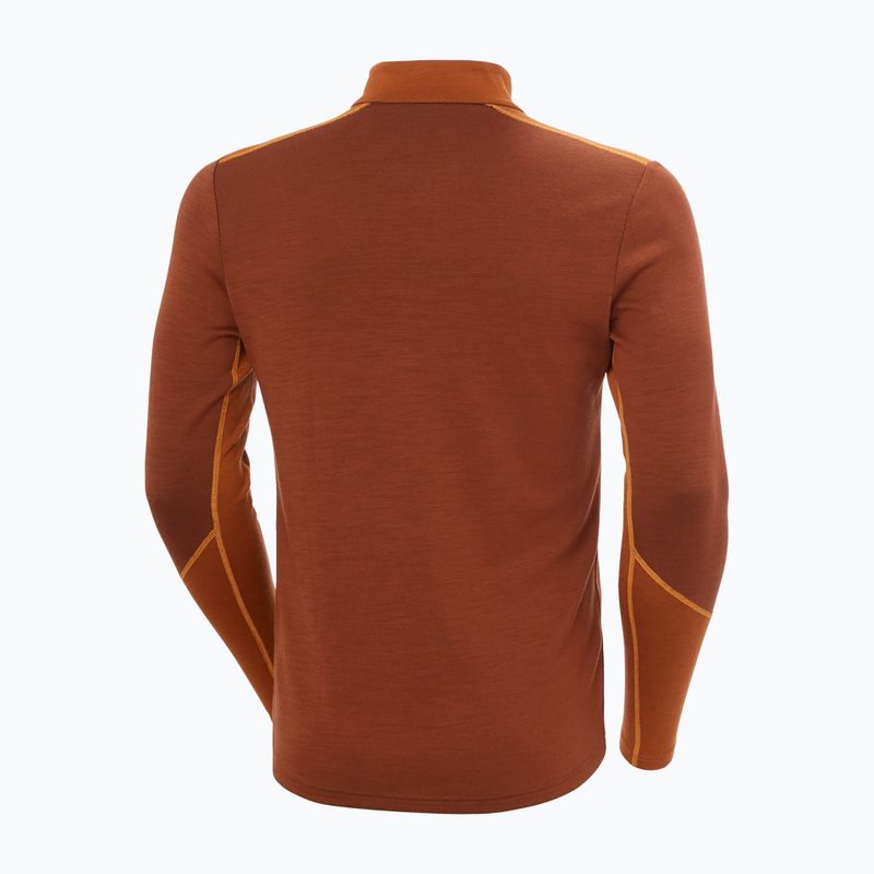 Men's thermal sweatshirt Helly Hansen Lifa Merino Midweight 1/2 Zip iron oxide 2