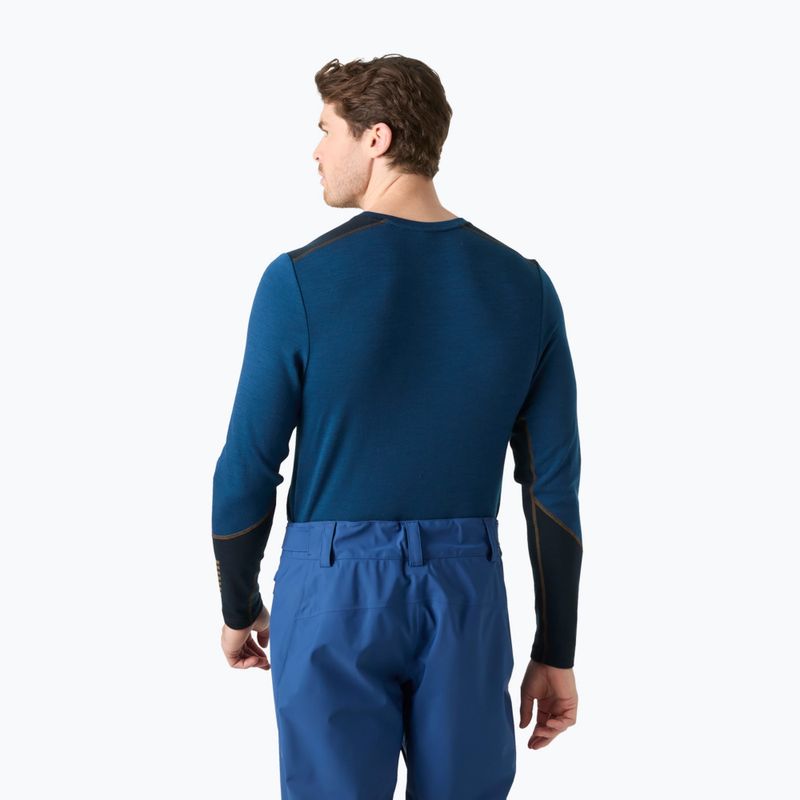 Men's thermal sweatshirt Helly Hansen Lifa Merino Midweight Crew dark blue 2