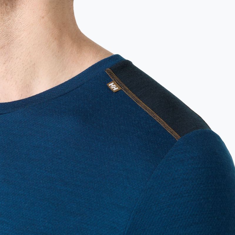 Men's thermal sweatshirt Helly Hansen Lifa Merino Midweight Crew dark blue 3