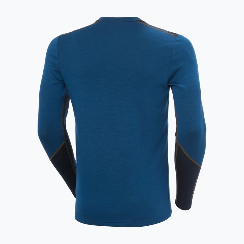Men's thermal sweatshirt Helly Hansen Lifa Merino Midweight Crew dark blue 5