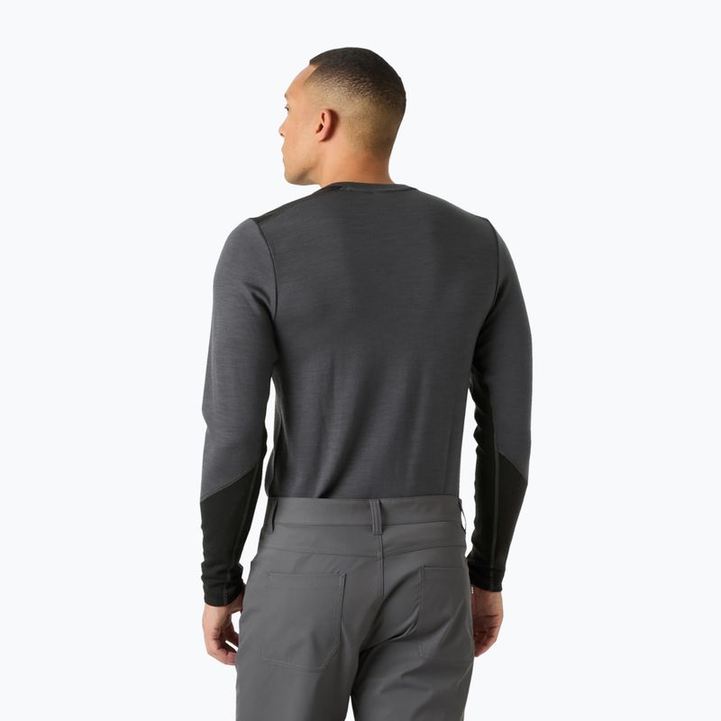 Men's thermal sweatshirt Helly Hansen Lifa Merino Midweight Crew thunder grey 2