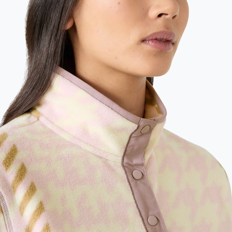 Women's fleece sweatshirt Helly Hansen Maridalen Printed Fleece pink shake broxburn plaid 3