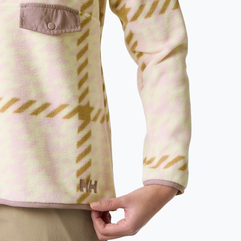Women's fleece sweatshirt Helly Hansen Maridalen Printed Fleece pink shake broxburn plaid 4
