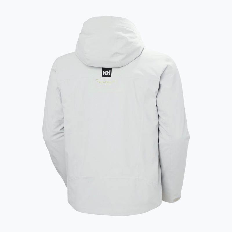 Men's ski jacket Helly Hansen Alpha Lifaloft grey fog 10