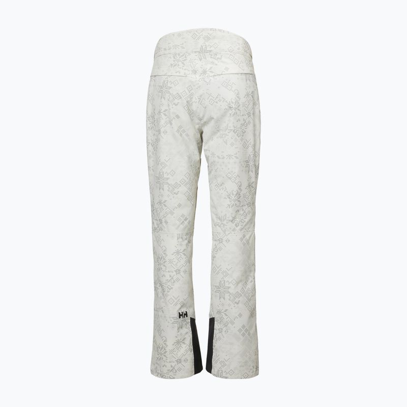 Women's ski trousers Helly Hansen Legendary Insulated cream new nordic aop 6