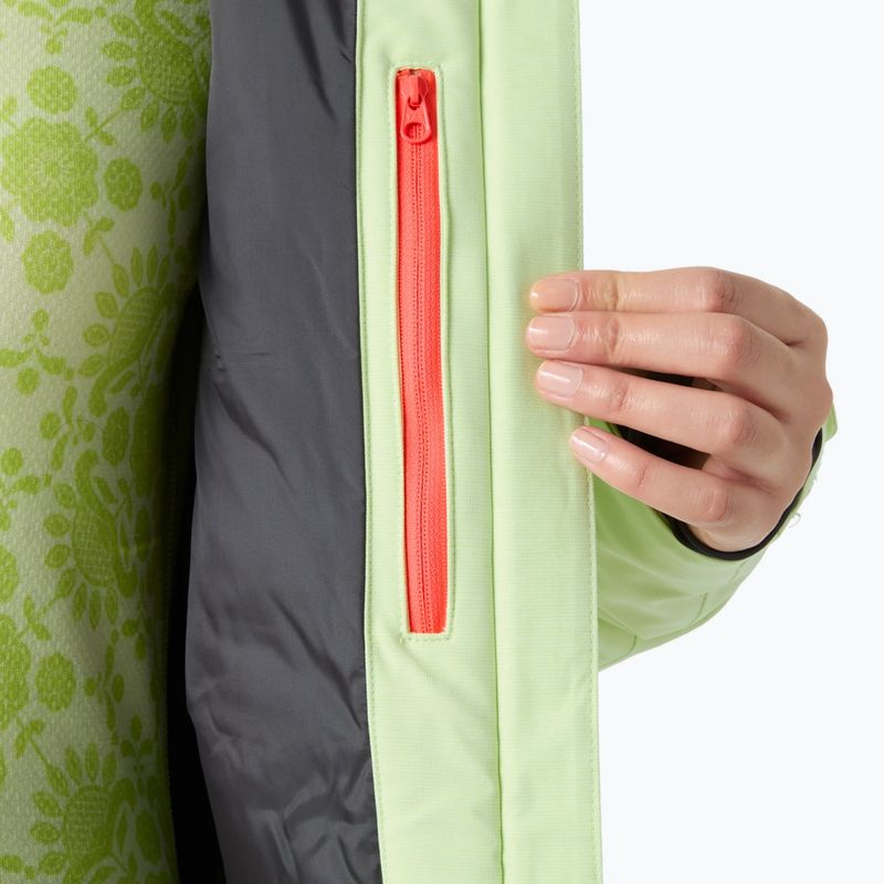 Women's ski jacket Helly Hansen Powderqueen 3.0 washed lime 10