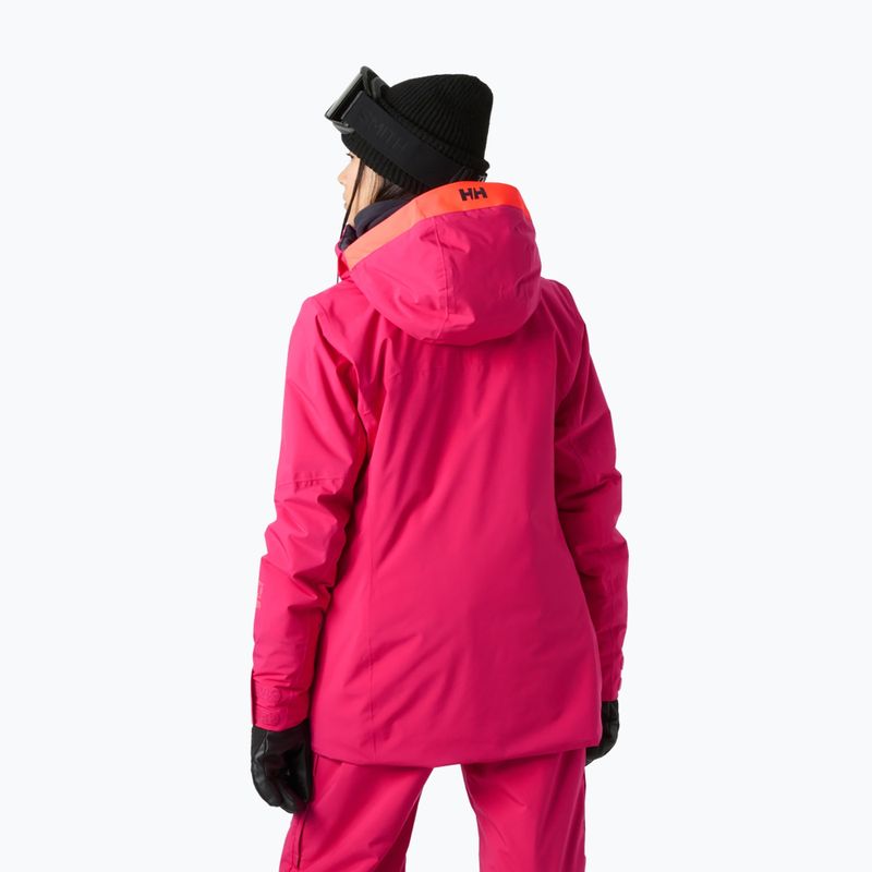Women's ski jacket Helly Hansen Powshot cranberry 2