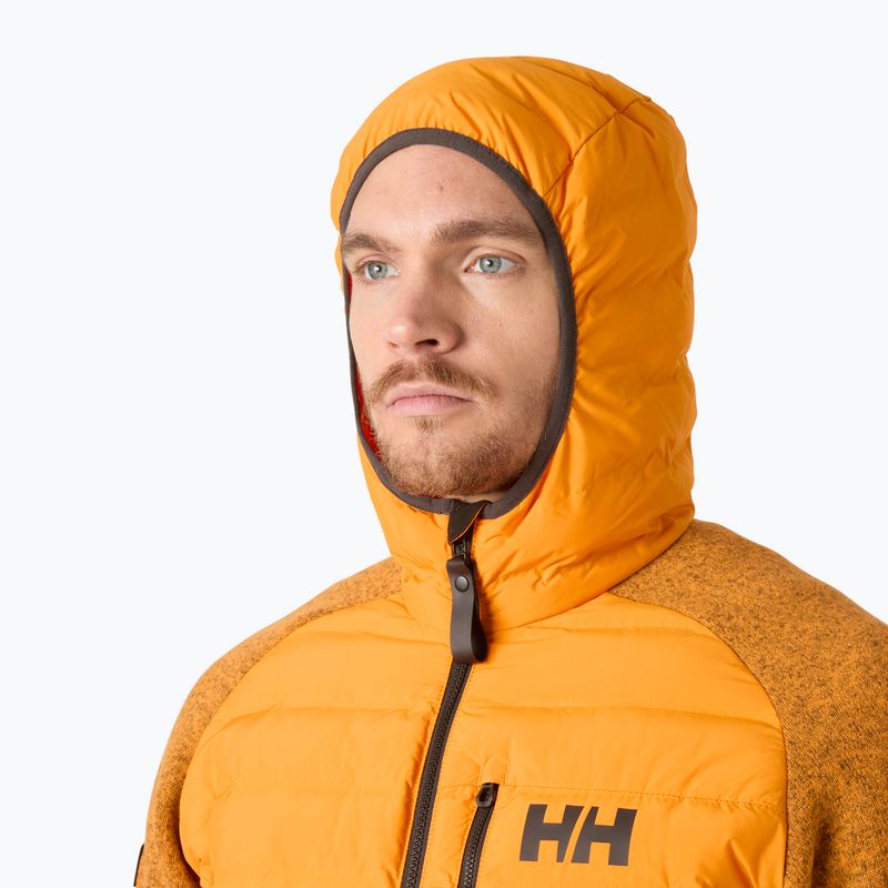 Men's hybrid jacket Helly Hansen Skagen Hybrid Knit Insulator ignite orange 3