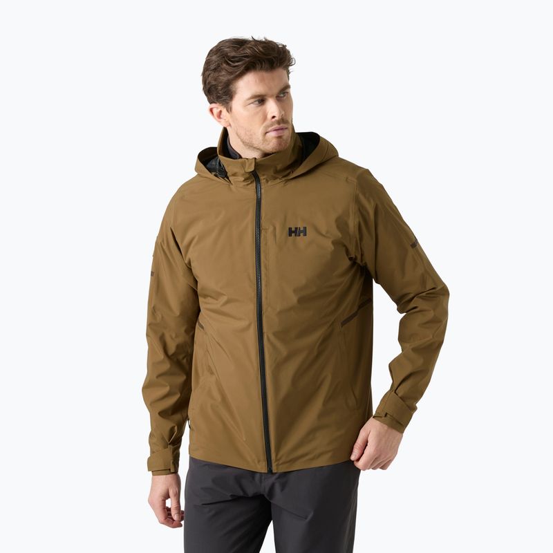 Men's sailing jacket Helly Hansen HP Racing Lifaloft Hood sepia