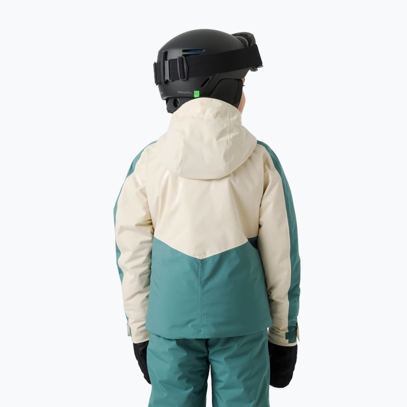 Children's ski jacket Helly Hansen Snowbliss opal green 2