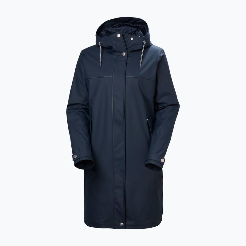 Women's raincoat Helly Hansen Moss Ins Pu Coat navy 7