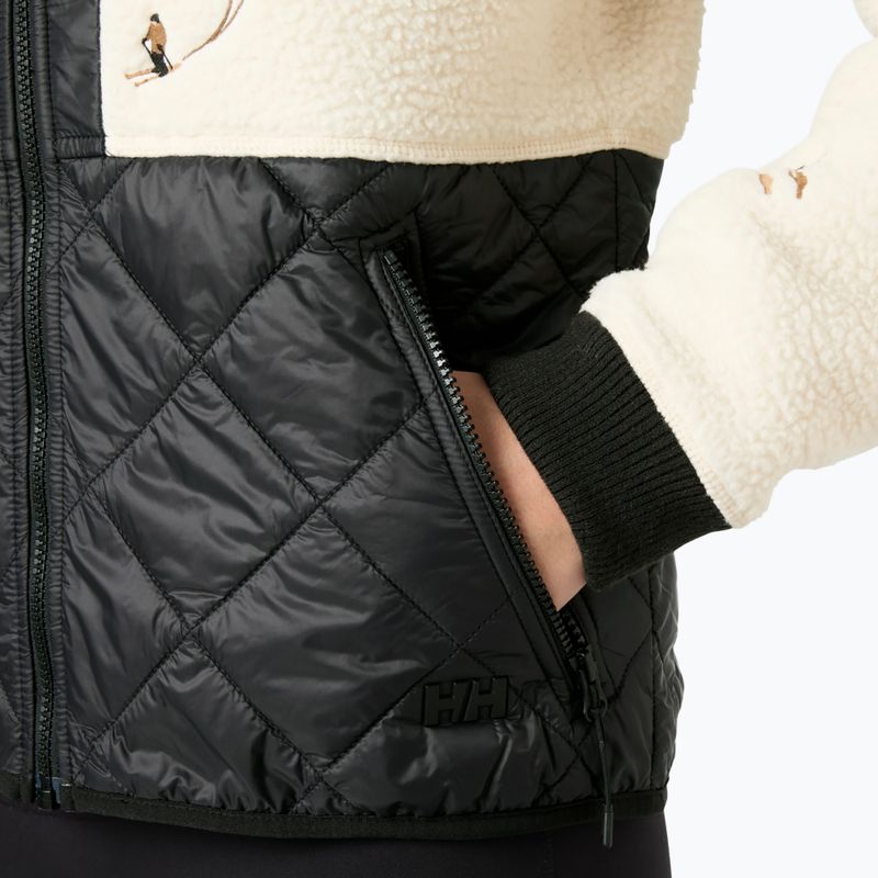 Women's hybrid jacket Helly Hansen Bliss Hybrid cream skiers embroidery 4