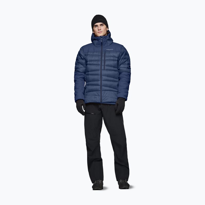 Men's down jacket NORRONA Falketind Down 750 Zip Hood indigo night 2
