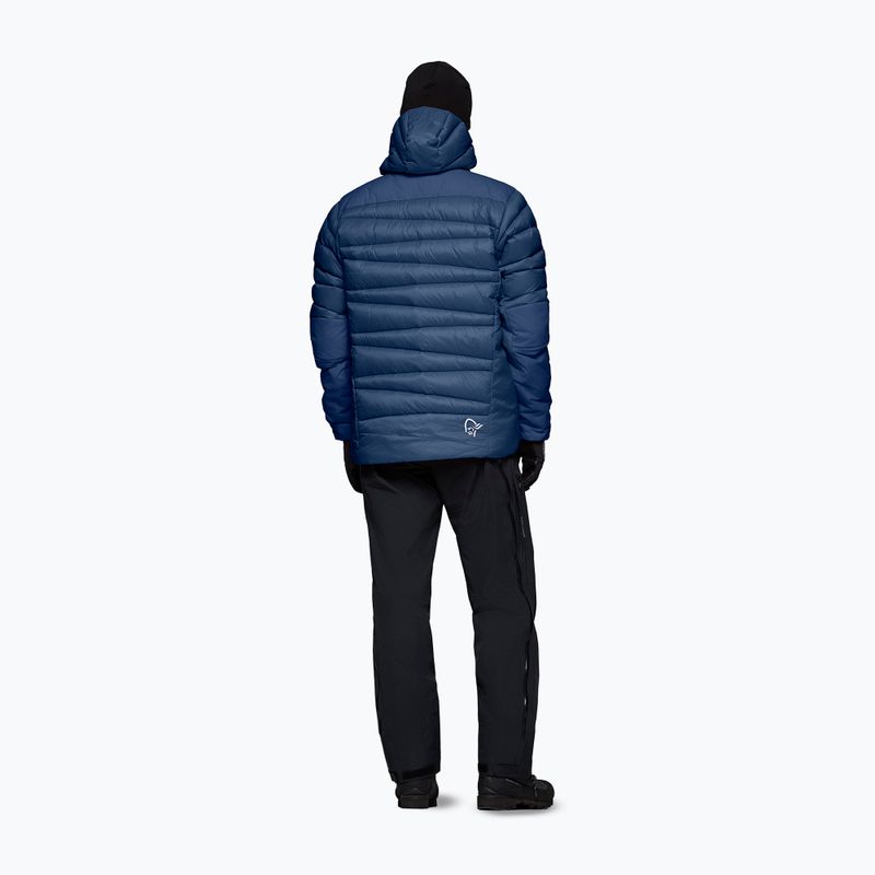 Men's down jacket NORRONA Falketind Down 750 Zip Hood indigo night 3