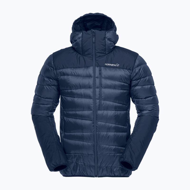 Men's down jacket NORRONA Falketind Down 750 Zip Hood indigo night 5