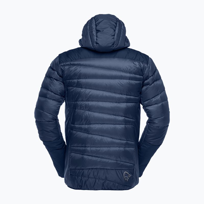 Men's down jacket NORRONA Falketind Down 750 Zip Hood indigo night 6