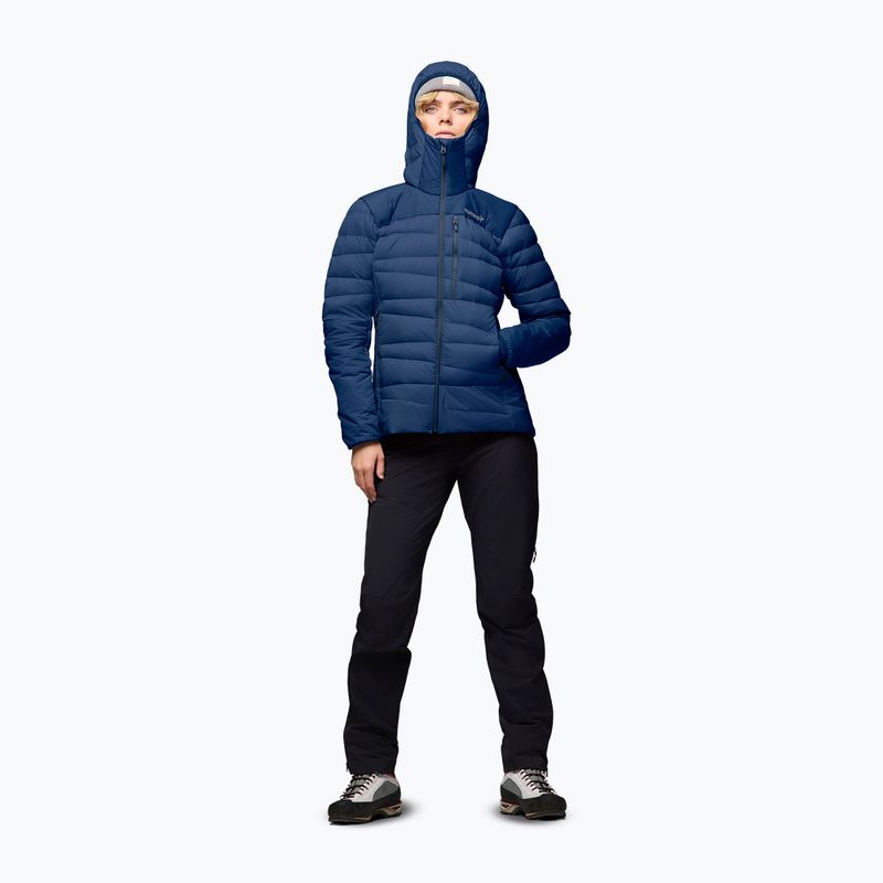 Women's down jacket NORRONA Falketind Down 750 Zip Hood indigo night 4