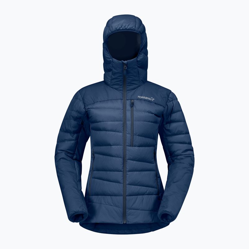 Women's down jacket NORRONA Falketind Down 750 Zip Hood indigo night 5