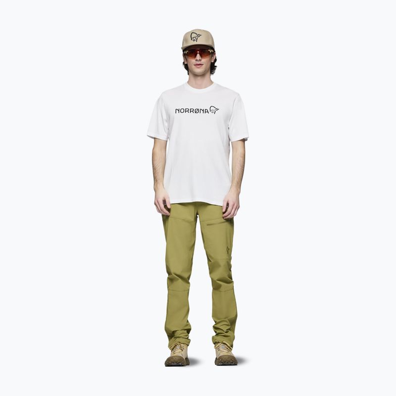 Men's T-shirt NORRONA Cotton Viking pure white 2