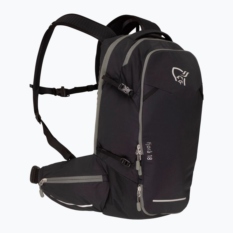 Trekking backpack NORRONA Fjørå Econyl195 18 l caviar black 2