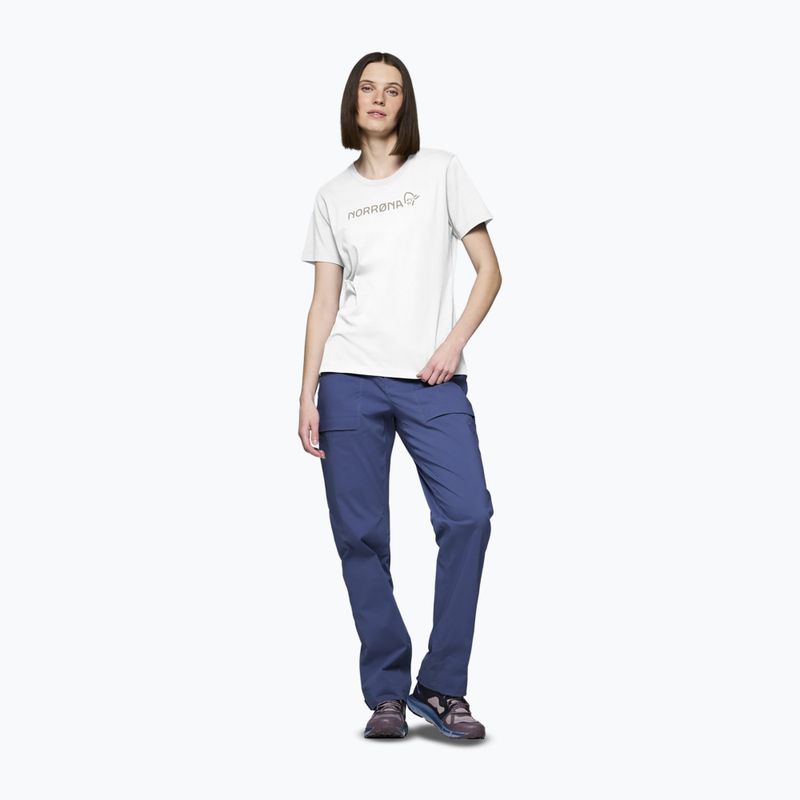 Women's T-shirt NORRONA Cotton Viking pure white 2
