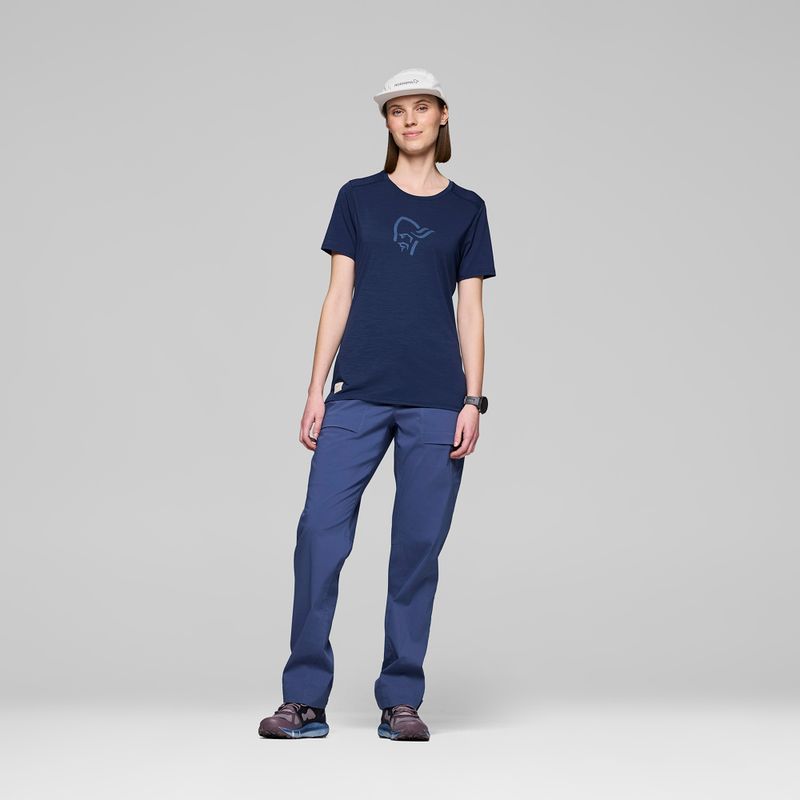 Women's T-shirt NORRONA Femund Equaliser Merino indigo night 2