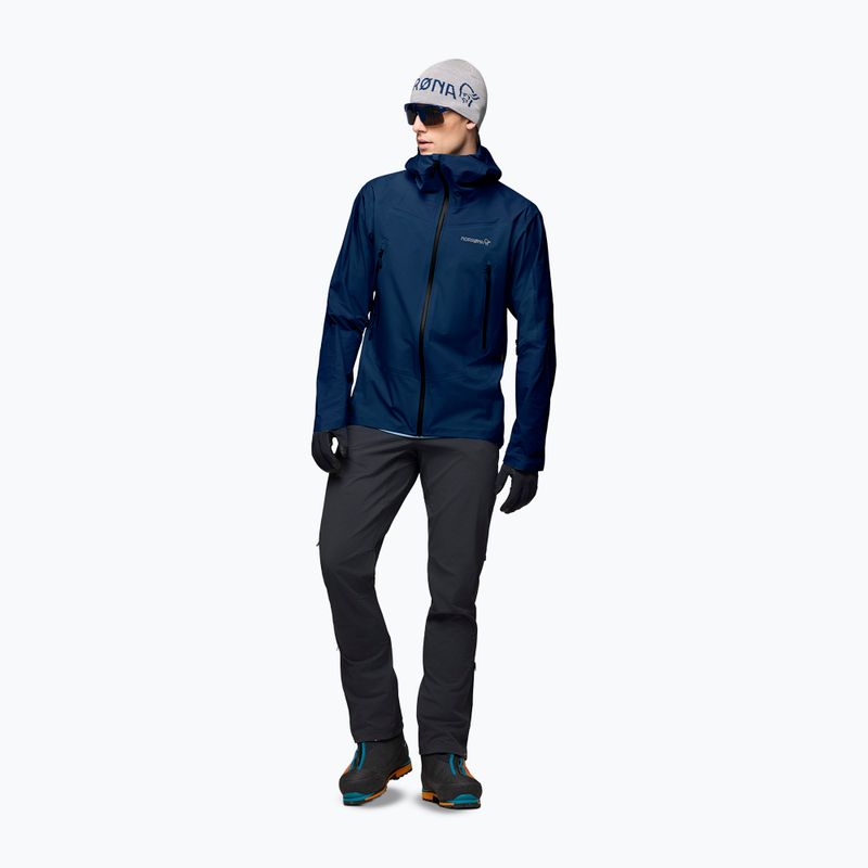 Men's rain jacket NORRONA Falketind Gore-Tex indigo night 2