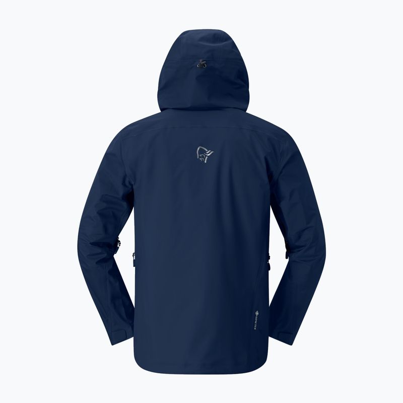Men's rain jacket NORRONA Falketind Gore-Tex indigo night 5