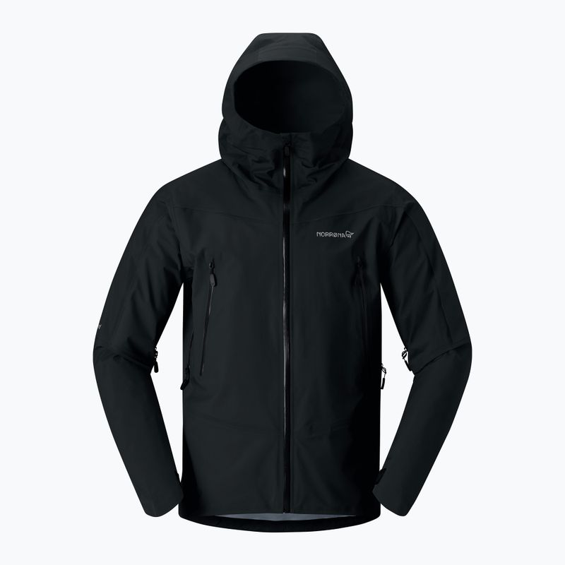 Men's rain jacket NORRONA Falketind Gore-Tex caviar black 4