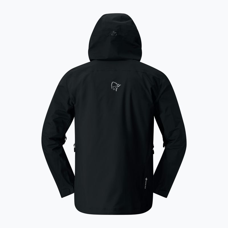 Men's waterproof jacket NORRONA Falketind Gore-Tex caviar black 5