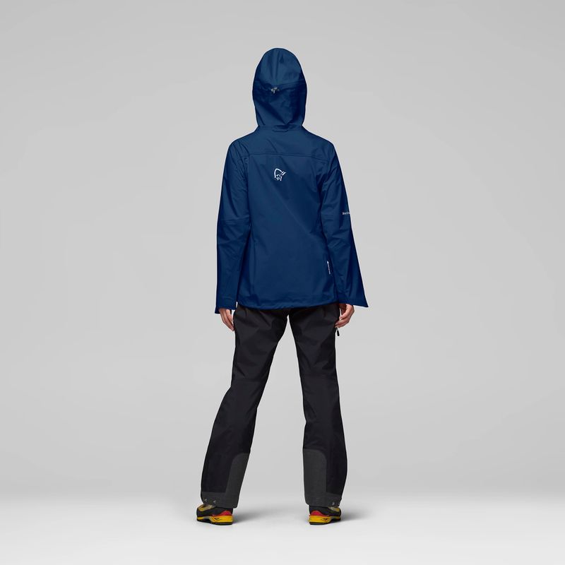 Women's rain jacket NORRONA Falketind Gore-Tex indigo night 3