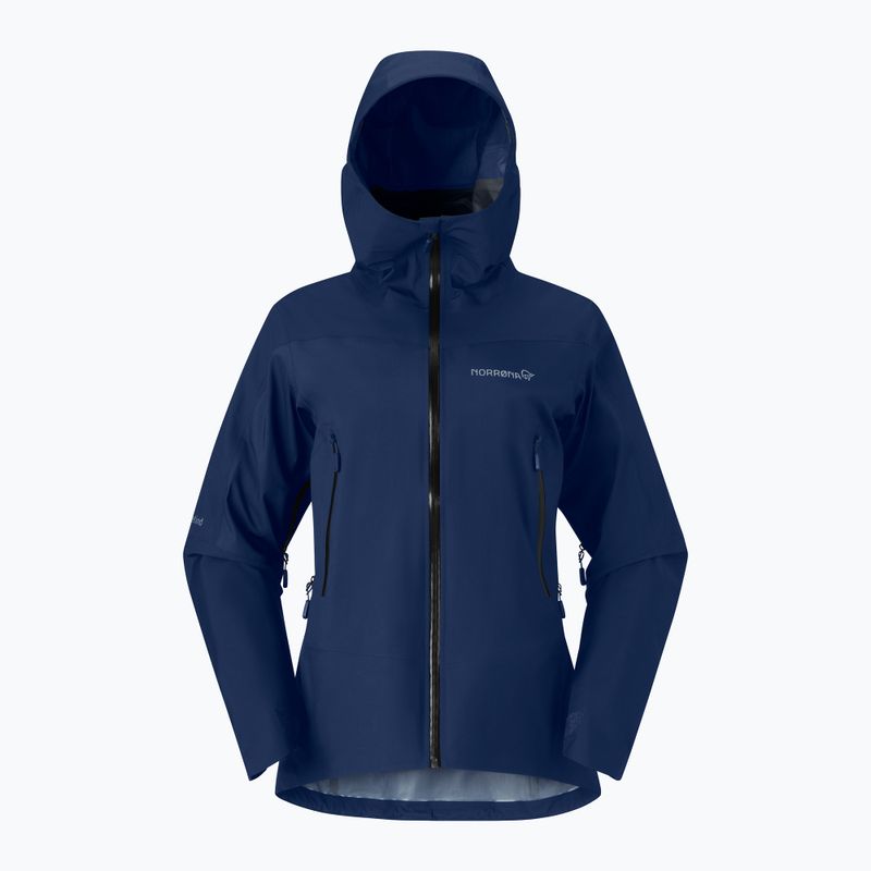 Women's rain jacket NORRONA Falketind Gore-Tex indigo night 5