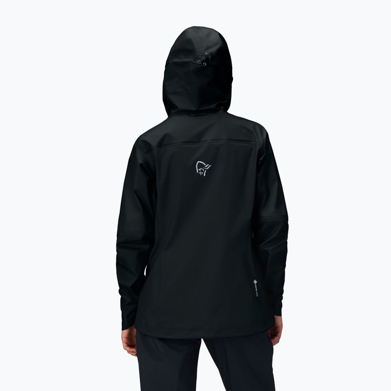 Women's rain jacket NORRONA Falketind Gore-Tex cavlar black 3