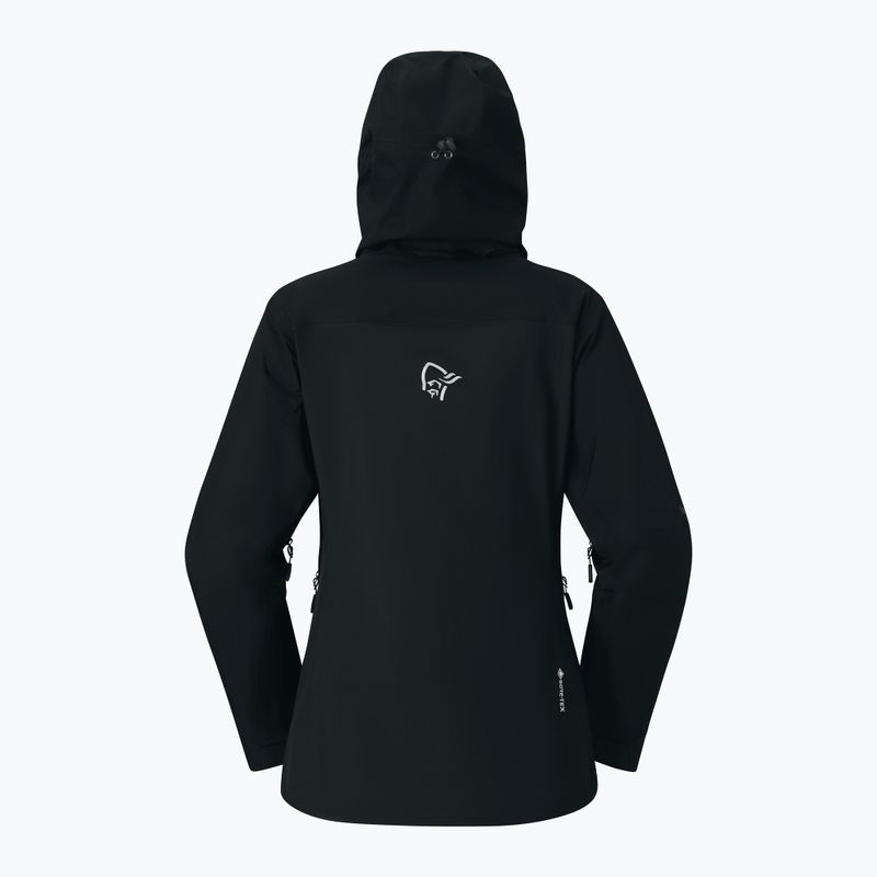 Women's rain jacket NORRONA Falketind Gore-Tex cavlar black 8