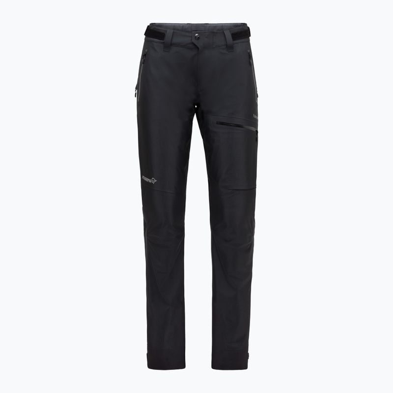 Women's trekking trousers NORRONA Falketind Gore-Tex caviar black 4