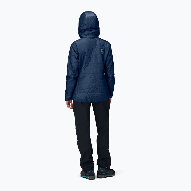 Women's insulated jacket NORRONA Faketind Thermo40 Zip Hoodie indigo night 3